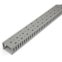 StarTech CBMWD7550 Cable Management Raceway with Cover 3"(75mm)W x 2"(50mm)H, 6.5ft(2m) length, 3/8"(8mm) Slots, Wall TAA