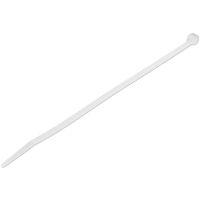 StarTech 8"(20cm) Cable Ties - 1/8"(4mm) wide, 2-1/8"(55mm) Bundle Diameter, 50lb(22kg) Tensile Strength, Nylon Self Locking Zip Ties with Curved Tip - 94V-2/UL Listed, 100 Pack - White - TAA