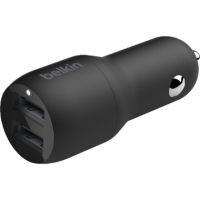 Belkin Dual USB-A Car Charger 24W - CCB001BTBK
