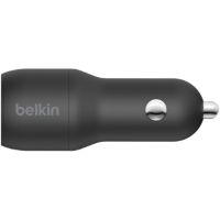 Belkin Boost Charge Dual USB-A Car Charger 24W + USB-A to Lightning Cable - CCD001BT1MBK