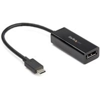 StarTech CDP2DP14B USB C to DisplayPort Adapter 8K HDR, 5K, 4K, USB-C to DP 1.4, USB Type-C to DP Converter Dongle