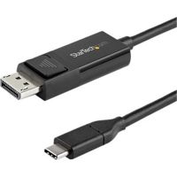 StarTech CDP2DP2MBD 6ft (2m) USB C to DisplayPort 1.2 Cable 4K HDR/HBR2 - Reversible, Bi-Directional Video Adapter Cable