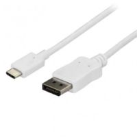StarTech 6ft USB C to DisplayPort 1.2 Cable 4K 60Hz -TB3 or USB Type-C to DP Adapter Cable White -CDP2DPMM6W