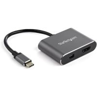 STARTECH 2-IN-1 USB-C MULTIPORT VIDEO ADAPTER 4K 60HZ MINI DISPLAYPORT 1.2 OR HDMI 2.0 -