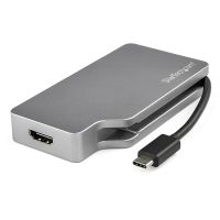 STARTECH 4-IN-1 USB TYPE C MULTIPORT VIDEO ADAPTER TO ANY ONE OF 4K 60HZ HDMI/MINI DISPLA