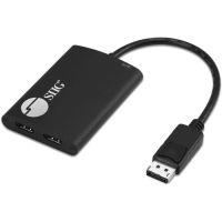 SIIG CE-DP0K11-S1 DP TO HDMI MST HUB,21.6GBPS,DUAL HDMI FOR 4K30HZ,MIRROR/ EXTEND AND PANORAMIC VI