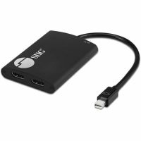 SIIG CE-DP0L11-S1 MDP TO HDMI MST HUB,21.6GBPS,DUAL HDMI FOR 4K30HZ,MIRROR/ EXTEND AND PANORAMIC V