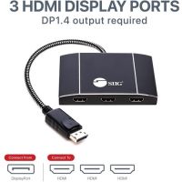 SIIG CE-DP0Q11-S1 BOOST YOUR PRODUCTIVITY BY CONNECTING 3 HDMI DISPLAYS TO SINGLE DISPLAYPORT 1.4