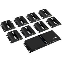 SIIG CE-H26W11-S1 EXTENDS 1080P HDMI SIGNAL UP TO 394FT OVER CAT6 CABLE TO UP TO 8 DISPLAYS, IR CO