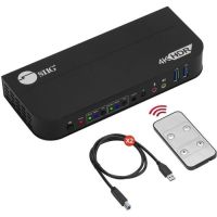 SIIG CE-KV0E11-S1 2X1 HDMI 4K HDR KVM USB 3.0 SWITCH