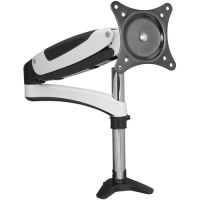 SIIG CE-MT1H12-S1 Single Monitor Desk Mount White 17.6LBS Gas Spring Full-Motion
