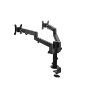 SIIG Articulating Dual Monitor Desk Mount Up To 30" Monitors Black CE-MT3E11-S1