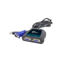 SIIG 1x2 Compact VGA Splitter - video splitter - 2 ports - CE-VG0A11-S1