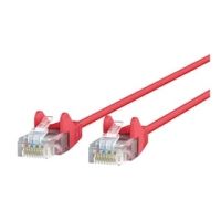 Belkin CE001B03-RED-S 3 ft. Cat 6 Red UTP Snagless 28AWG Patch Cable Bag & Label