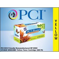 PCI CF462X-PCI BRAND REMANUFACTURED HP 656X W9002MC YELLOW TONER CARTRIDGE 22K YIELD