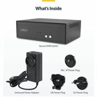 STARTECH CK4-PM102C SECURE 2-PORT DUAL-MONITOR KVM SWITCH, 1X DISPLAYPORT IN TO 2X HDMI OUT, 4K 30HZ