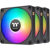 Thermaltake CL-F182-PL14SW-A CT140 EX ARGB Sync PC 140mm Cooling Fan (3-Fan Pack, Black)