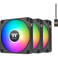 Thermaltake CL-F192-PL12SW-A CT120 EX Reverse ARGB Sync PC 120mm Cooling Fan (3-Fan Pack, Black)