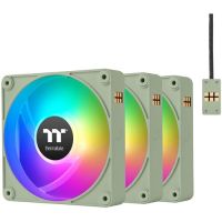 Thermaltake CL-F198-PL12MG-A CT120 EX Reverse ARGB Sync PC 120mm Cooling Fan (3-Fan Pack, Matcha Green)