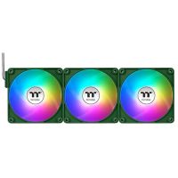 Thermaltake CL-F220-PL12RG-A CT120 EX ARGB Sync PC 120mm Cooling Fan (3-Fan Pack, Racing Green)