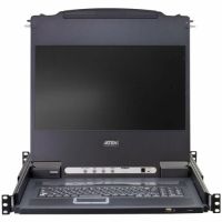 ATEN CL5708MW 8-PORT 17.3IN LCD INTEGRATED USB/PS2 COMBO KVM WITH AN EXTRA CONSOLE PORT AND US