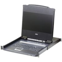 ATEN CL6700MW DVI FULL HD LCD CONSOLE IS A SINGLE RAIL KVM CONSOLE FEATURING A 17