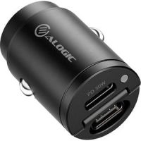 Alogic CRCC30 Rapid Power 30W Car Charger 2 x USB-C Ports