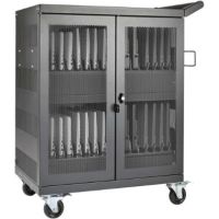 Tripp Lite CSC32AC 32-Port Charging Station Cart for Chromebook/Laptops/Tablets (Black)
