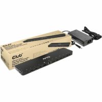Club 3D CSV-1566 USB-C Gen1 Triple Display DP1.4 Alt Mode Displaylink Dynamic PD Charging Dock with 120W PSU