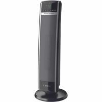 Lasko CT30754 1500W Digital Ceramic Tower Space Heater with Remote, Black
