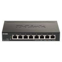 D-Link DGS-1100-08PV2 8-Port Gigabit Ethernet Smart Switch, 10/100/1000 Mbps, Black