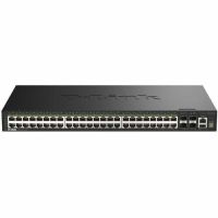 D-Link DGS-1530-52P Series Smart Managed Stackable 48-Port Gigabit PoE+ Switch with 4 SFP+ Ports, 370W PoE