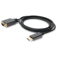 ADDON DISPLAYPORT2VGA6F 1.82M (6.00FT) DISPLAYPORT MALE TO VGA MALE BLACK ADAPTER CABLE
