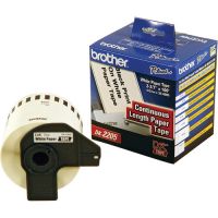 Brother DK-2205 Continuous Paper Labels (White, Cut-to-Length Labels, 2.4" x 100')