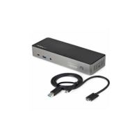 StarTech USB-A/USB-C Hybrid Dock, Triple 4K 60Hz HDMI/DisplayPort Docking Station - 85W PD - USB Docking Station - DK31C3HDPD