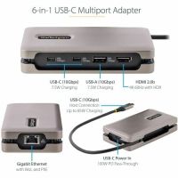 STARTECH DKT31CH2CPD3 USB C MULTIPORT ADAPTER, 4K 60HZ HDMI 2.0B, HDR, USB 3.2 GEN 2 10GBPS HUB