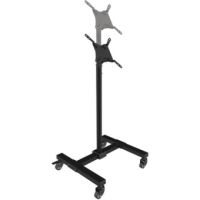 EATON DMC1342S COMBINES A HEIGHT-ADJUSTABLE TV STAND WITH THE CONVENIENCE OF A ROLLING
