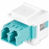 StarTech LC to LC Coupler, LC Fiber Coupler, LC/UPC Keystone Jack, Duplex Fiber Optic LC Keystone Coupler for Patch Panel - DMFKSLCLCCOUPLER