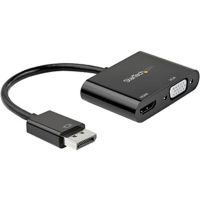 StarTech DP2VGAHD20 DisplayPort to HDMI 2.0 4K 60Hz or VGA Monitor Video Converter