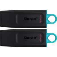 Kingston DTX/64GB-2P DataTraveler Exodia Flash Drive (2-Pack, Blue)