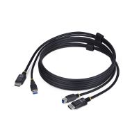 StarTech DU1226-KVM-CABLE 6ft (1.8m) DisplayPort and USB 5Gbps KVM Cable, 4K 60Hz Universally Compatible Combo Cable for KVM Switches