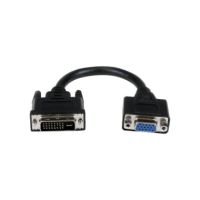 StarTech 8" DVI Male to VGA Female Cable Adapter - DVI-I to VGA Dongle - DVIVGAMF8IN