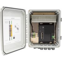 EtherWAN EasyPoE4P Lite Series 4-Port PoE + 1-Port RJ45 & Surge Suppressor Security Cabinet Solution