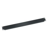 Middle Atlantic EB1 1RU Blank Rack Panel - Steel and Flanged Blank Panel - Flat Black Powder Coat