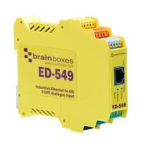 Brainboxes ED-549 Ethernet to 8 Analogue Inputs + RS485 Gateway