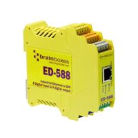 Brainboxes ED-588 Edition-588 Ethernet to 8 Digital Inputs and 8 Digital Outputs + RS485 Gateway