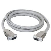 EDN12H-0050-FF RS232 SHIELDED CABLE - METAL HOOD, DB9 FEMALE/FEMALE, 50-FT. (15.2-M)