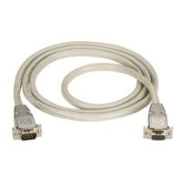 EDN12H-0075-MF RS232 SHIELDED CABLE - METAL HOOD, DB9 MALE/FEMALE, 75-FT. (22.8-M)