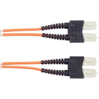 BLACK BOX EFN110-015M-SCSC OM1 62.5/125 MULTIMODE FIBER OPTIC PATCH CABLE - OFNR PVC, SC TO SC, ORANGE, 15-