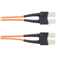 BLACK BOX EFN110-020M-SCSC OM1 62.5/125 MULTIMODE FIBER OPTIC PATCH CABLE - OFNR PVC, SC TO SC, ORANGE, 20-
